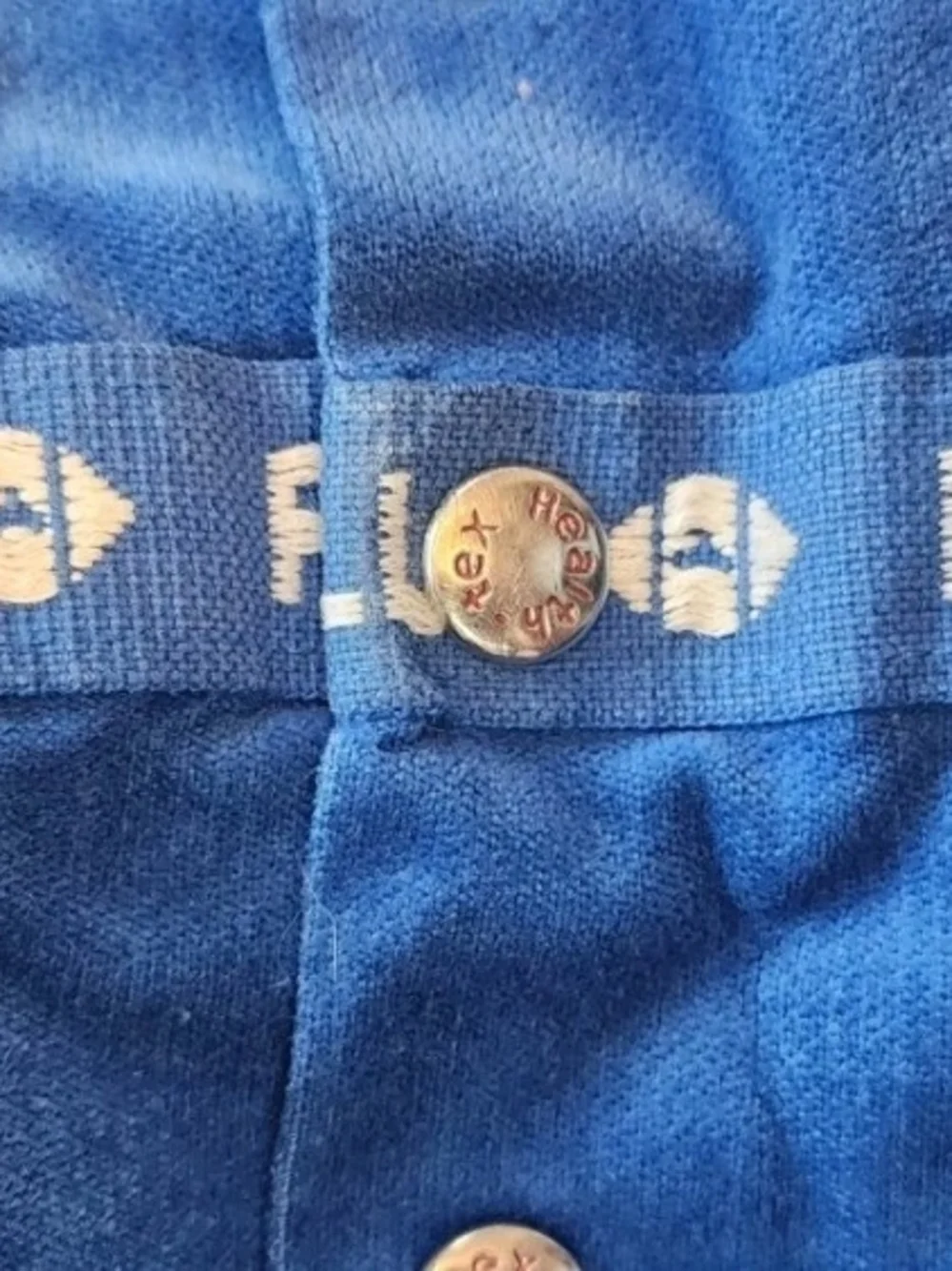 Health Tex Football Romper 18 Months One Piece Blue Vintage USA